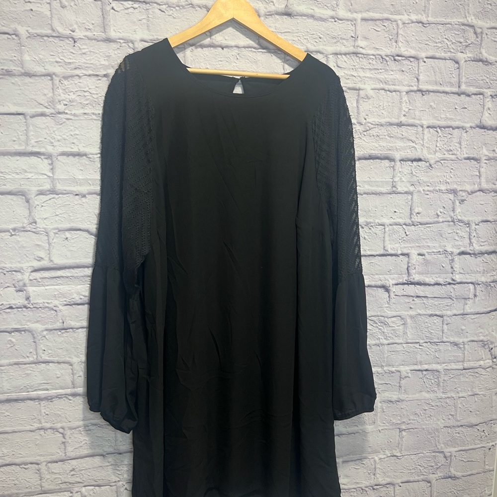 Maurices 3x Elegant Black Long Sleeve Dress